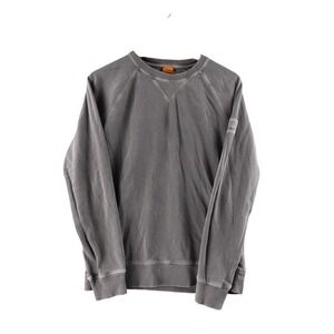 BOSS Orange‎ Men's S Gray Crewneck Sweatshirt Long Sleeve Raglan Cotton Blend